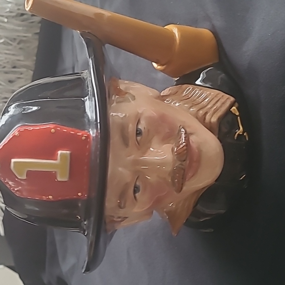 Royal Doulton The Fireman Large character Toby Jug